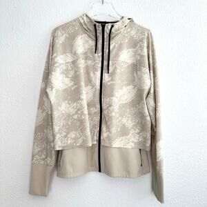 REI Full Zip Lightweight Performance Jacket Women Large Beige Full Zip Outdoor